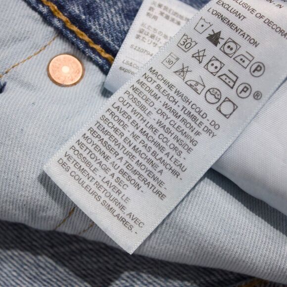 NWT $98 Levi's Premium 568 Loose Straight Linen+ Medium Wash Jeans Men Sz. 31x32 - Picture 12 of 14